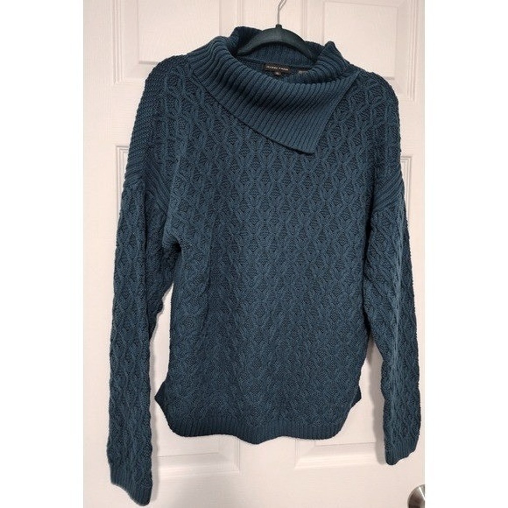 Jeanne pierre Sweater cowl XL Teal